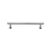 V4423 128-PC Heritage Brass Cabinet Pull Hexagon Design with 16mm Rose 128mm ctc Polished Chrome finish
