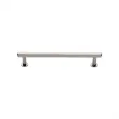 V4423 128-PNF Heritage Brass Cabinet Pull Hexagon Design with 16mm Rose 128mm ctc Polished Nickel finish