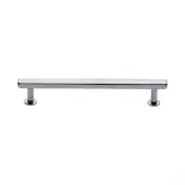 V4423 160-PC Heritage Brass Cabinet Pull Hexagon Design with 16mm Rose 160mm ctc Polished Chrome finish