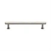 V4423 160-SN Heritage Brass Cabinet Pull Hexagon Design with 16mm Rose 160mm ctc Satin Nickel finish