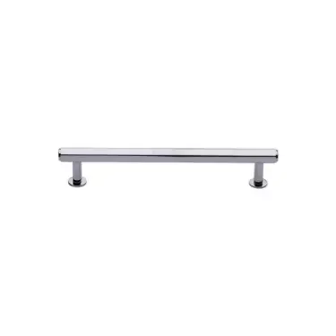 Click Here To Enlarge This Photo Of V4423 96-PC Heritage Brass Cabinet Pull Hexagon Design with 16mm Rose 96mm ctc Polished Chrome finish