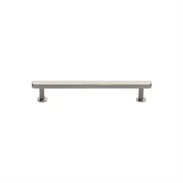 Click Here To Enlarge This Photo Of V4423 96-SN Heritage Brass Cabinet Pull Hexagon Design with 16mm Rose 96mm ctc Satin Nickel finish