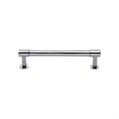 V4435 128-PC Heritage Brass Cabinet Pull Phoenix Design with 16mm Rose 128mm ctc Polished Chrome finish