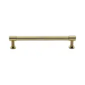 V4435 160-PB Heritage Brass Cabinet Pull Phoenix Design with 16mm Rose 160mm ctc Polished Brass finish
