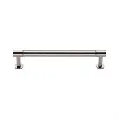 V4435 160-PNF Heritage Brass Cabinet Pull Phoenix Design with 16mm Rose 160mm ctc Polished Nickel finish