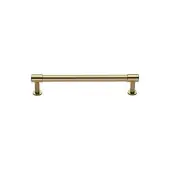 V4435 96-PB Heritage Brass Cabinet Pull Phoenix Design with 16mm Rose 96mm ctc Polished Brass finish