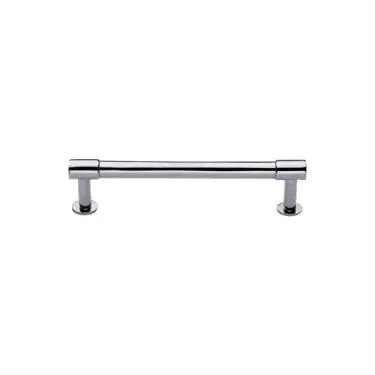 Click Here To Enlarge This Photo Of V4435 96-PC Heritage Brass Cabinet Pull Phoenix Design with 16mm Rose 96mm ctc Polished Chrome finish