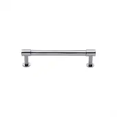 V4435 96-PC Heritage Brass Cabinet Pull Phoenix Design with 16mm Rose 96mm ctc Polished Chrome finish