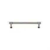 V4435 96-PNF Heritage Brass Cabinet Pull Phoenix Design with 16mm Rose 96mm ctc Polished Nickel finish