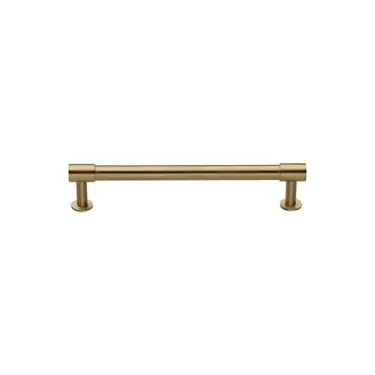 Click Here To Enlarge This Photo Of V4435 96-SB Heritage Brass Cabinet Pull Phoenix Design with 16mm Rose 96mm ctc Satin Brass finish