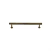 V4459 96-AT Heritage Brass Cabinet Pull Knurled Design with 16mm Rose 96mm ctc Antique Brass finish