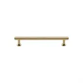 V4459 96-PB Heritage Brass Cabinet Pull Knurled Design with 16mm Rose 96mm ctc Polished Brass finish