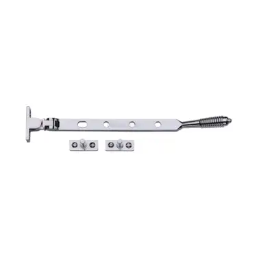 Click Here To Enlarge This Photo Of V892 12-PC Heritage Brass Casement Window Stay Reeded Design 12" Polished Chrome finish