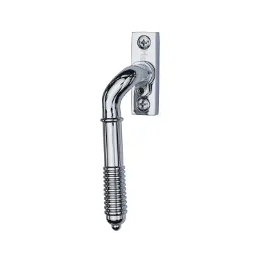 Click Here To Enlarge This Photo Of V895L LH-PC Heritage Brass Lockable Espagnolette Left Handed Reeded Design Polished Chrome finish