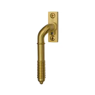 V895L LH-SB Heritage Brass Lockable Espagnolette Left Handed Reeded Design Satin Brass finish