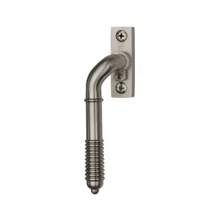 V895L LH-SN Heritage Brass Lockable Espagnolette Left Handed Reeded Design Satin Nickel finish