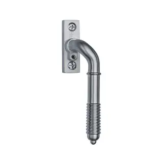 V895L RH-SC Heritage Brass Lockable Reeded Espagnolette Right Handed Satin Chrome finish