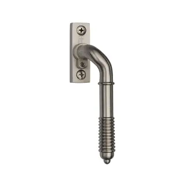 Click Here To Enlarge This Photo Of V895L RH-SN Heritage Brass Lockable Reeded Espagnolette Right Handed Satin Nickel finish