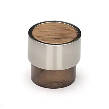 Click Here To Enlarge This Photo Of W4370-26-WAL M.Marcus Wooden Cabinet Knob Radio Design 26mm Walnut Finish