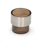 W4370-26-WAL M.Marcus Wooden Cabinet Knob Radio Design 26mm Walnut Finish