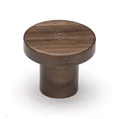 W4470-33-WAL M.Marcus Wooden Cabinet Knob Circum Design 33mm Walnut Finish