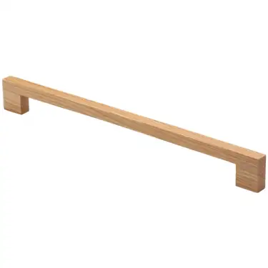 Click Here To Enlarge This Photo Of W7490-288-OAK M.Marcus Wooden Cabinet Pull Handle Urban Design 288mm Oak Finish