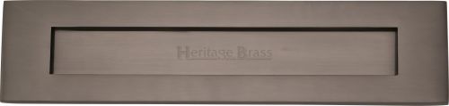 Click Here To Enlarge This Photo Of V850 330-MB Heritage Brass Letterplate 13" x 3" Matt Bronze Finish