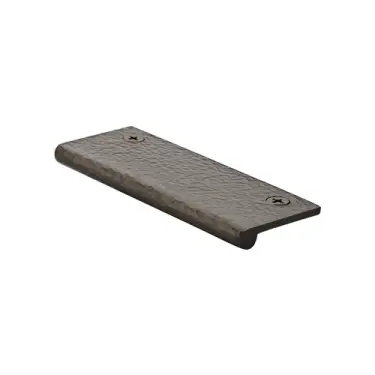 Click Here To Enlarge This Photo Of HAMEP100 38-MB Heritage Brass Hammered EP Edge Pull Cabinet Handle 100mm Matt Bronze finish