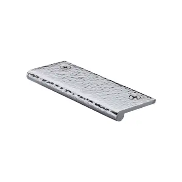 Click Here To Enlarge This Photo Of HAMEP100 38-PC Heritage Brass Hammered EP Edge Pull Cabinet Handle 100mm Polished Chrome finish