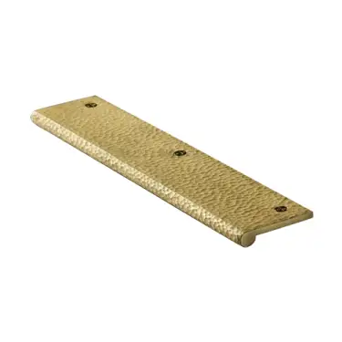 Click Here To Enlarge This Photo Of HAMEP200 38-SB Heritage Brass Hammered EP Edge Pull Cabinet Handle 200mm Satin Brass finish