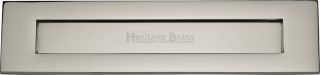 V850 330-PNF Heritage Brass Letterplate 13" x 3" Polished Nickel Finish