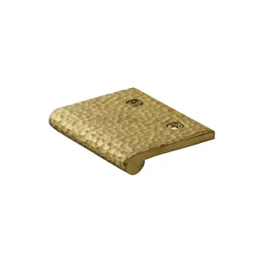 Click Here To Enlarge This Photo Of HAMEP50 38-SB Heritage Brass Hammered EP Edge Pull Cabinet Handle 50mm Satin Brass finish