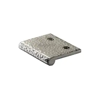 HAMEP50 38-SN Heritage Brass Hammered EP Edge Pull Cabinet Handle 50mm Satin Nickel finish
