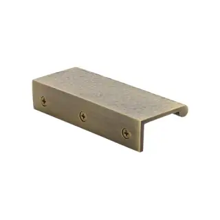 HAMEPR100 40-AT Heritage Brass Hammered EPR Edge Pull Cabinet Handle 100mm Antique Brass finish