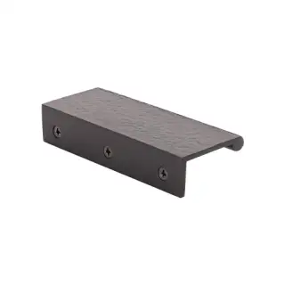 HAMEPR100 40-MB Heritage Brass Hammered EPR Edge Pull Cabinet Handle 100mm Matt Bronze finish