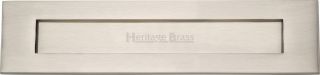 V850 330-SN Heritage Brass Letterplate 13" x 3" Satin Nickel Finish