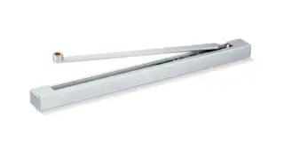 120039 GEZE Silver Electro-Magnetic Hold Open Guide Rail to suit TS5000L Overhead Door Closer (Fig 6 application)