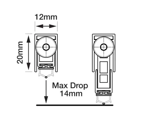 Click Here To Enlarge This Photo Of L31330 - FIRESTOP Trend Drop Down Seal - 726mm