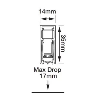 Click Here To Enlarge This Photo Of L31325 - FIRESTOP Superior 60 Drop Down Seal - 1026mm