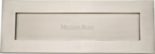 V850 356-SN Heritage Brass Letterplate 14" x 4 ½" Satin Nickel Finish