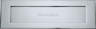 V850 406-PC Heritage Brass Letterplate 16" x 5" Polished Chrome Finish