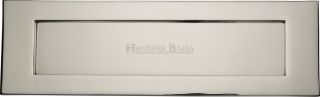 V850 406-PNF Heritage Brass Letterplate 16" x 5" Polished Nickel Finish