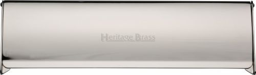 Click Here To Enlarge This Photo Of V860 280-PNF Heritage Brass Interior Letterflap 280mm x 83mm Polished Nickel Finish