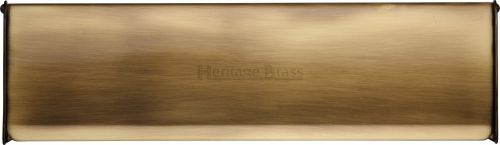 Click Here To Enlarge This Photo Of V860 299-AT Heritage Brass Interior Letterflap 299mm x 83mm Antique Brass Finish