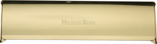 Click Here To Enlarge This Photo Of V860 299-PB Heritage Brass Interior Letterflap 299mm x 83mm Polished Brass Finish