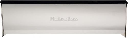 Click Here To Enlarge This Photo Of V860 299-PNF Heritage Brass Interior Letterflap 299mm x 83mm Polished Nickel Finish