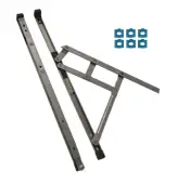 CH30156 - CHAMELEON Restricted Top Hung Friction Hinge Pair With Packers 13-17mm Stack - 400mm Length