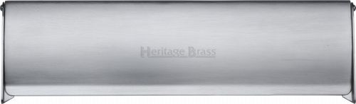 Click Here To Enlarge This Photo Of V860 299-SC Heritage Brass Interior Letterflap 299mm x 83mm Satin Chrome Finish