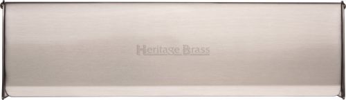 Click Here To Enlarge This Photo Of V860 299-SN Heritage Brass Interior Letterflap 299mm x 83mm Satin Nickel Finish