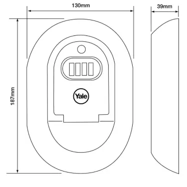 Click Here To Enlarge This Photo Of L16548 - YALE Y500 Key Safe - Black & Grey